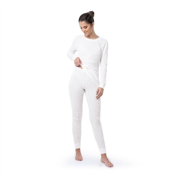 Fruit Of The Loom Women's Eversoft Waffle Thermal Lounge 2-Piece Set Size XXXL - Picture 8 of 13